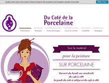 Tablet Screenshot of ducotedelaporcelaine.com